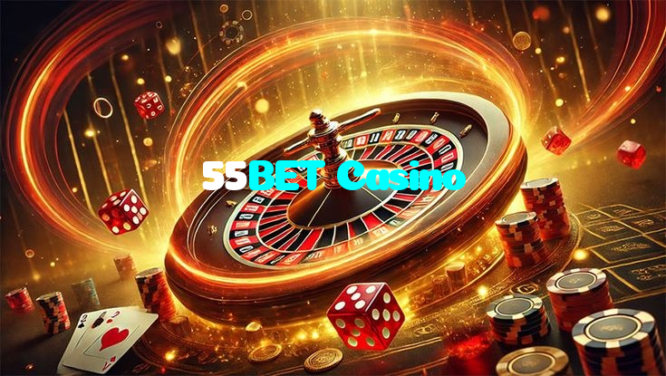 55BET Casino casino presented on mobile device in Pakistan with slots and live games