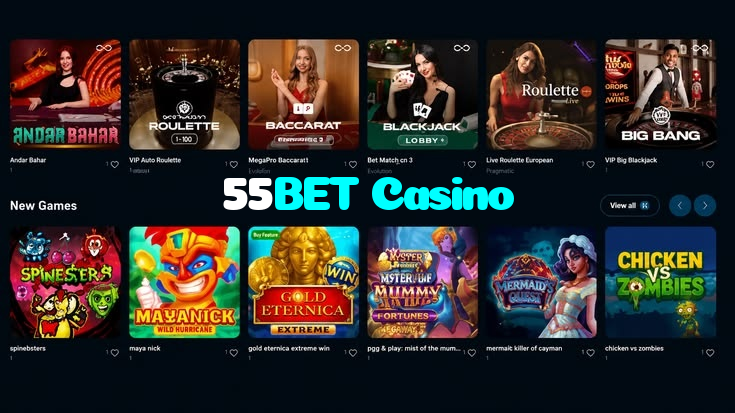 making first deposit on 55BET Casino website using local payment methods in Pakistan